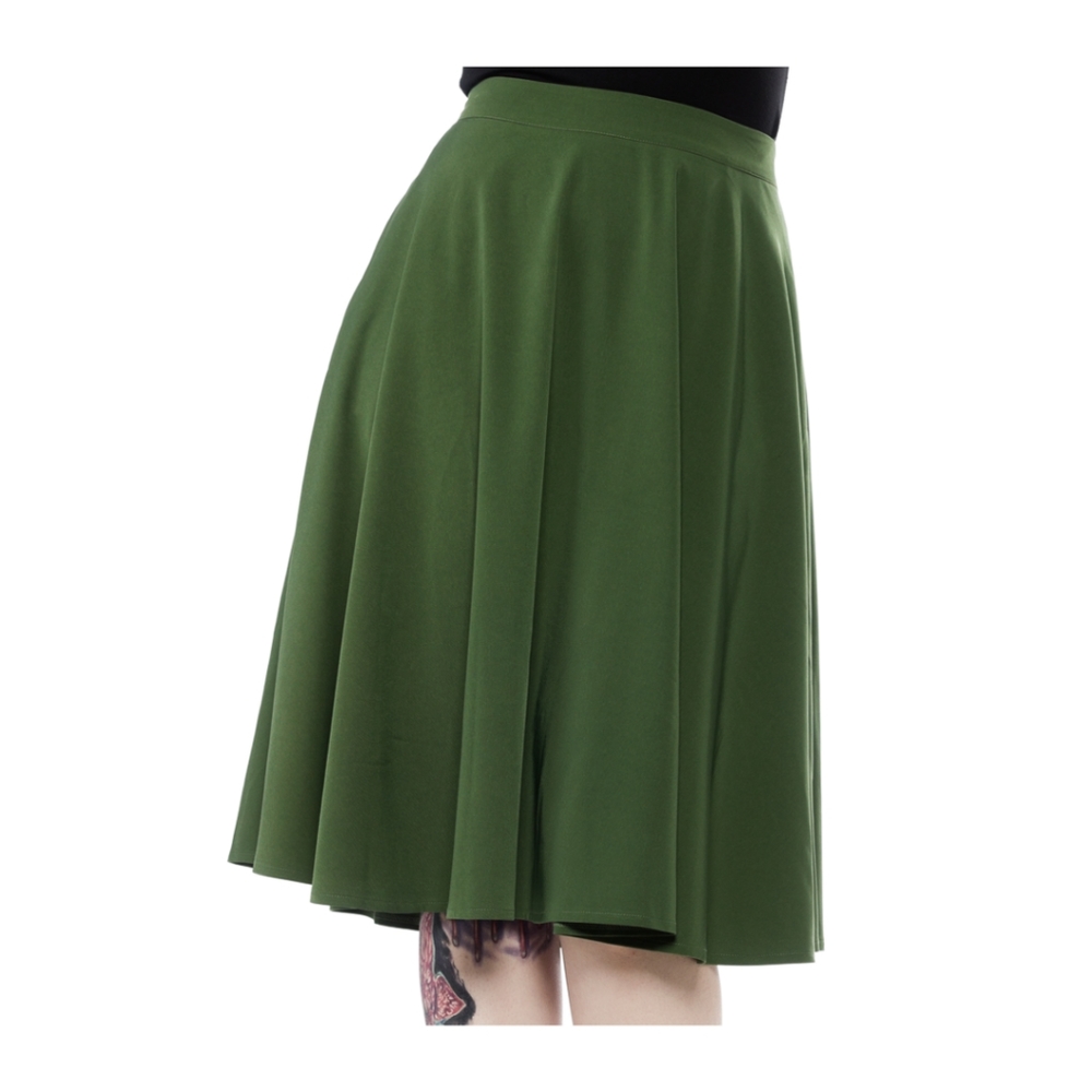 SOURPUSS CIRCLE SKIRT BLACK - sz. Large